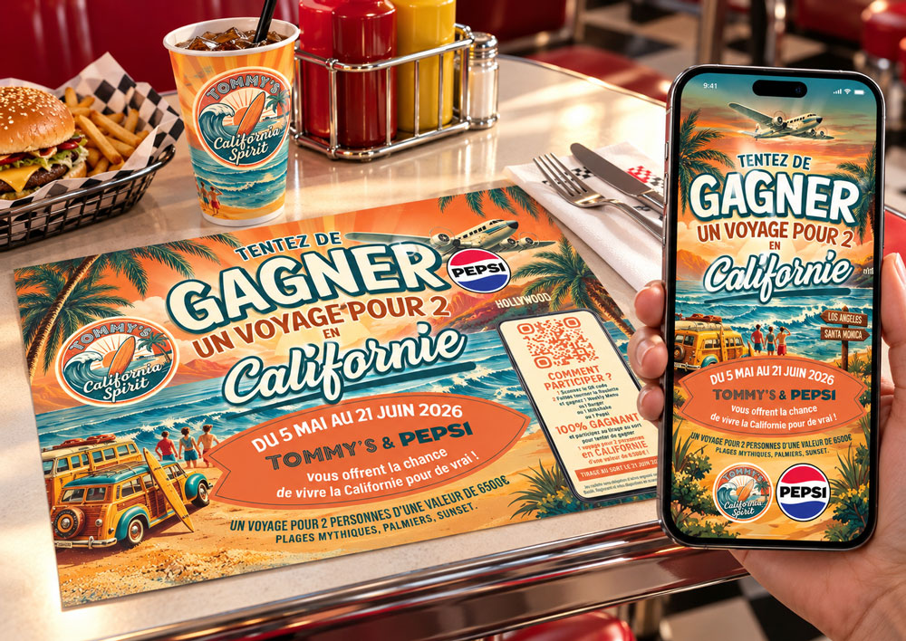 Tommy's Diner - Campagne saisonnière « California Spirit »